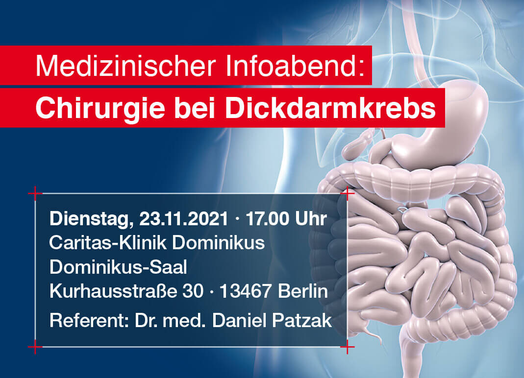 Medizinischer Infoabend: Chirurgie bei Dickdarmkrebs