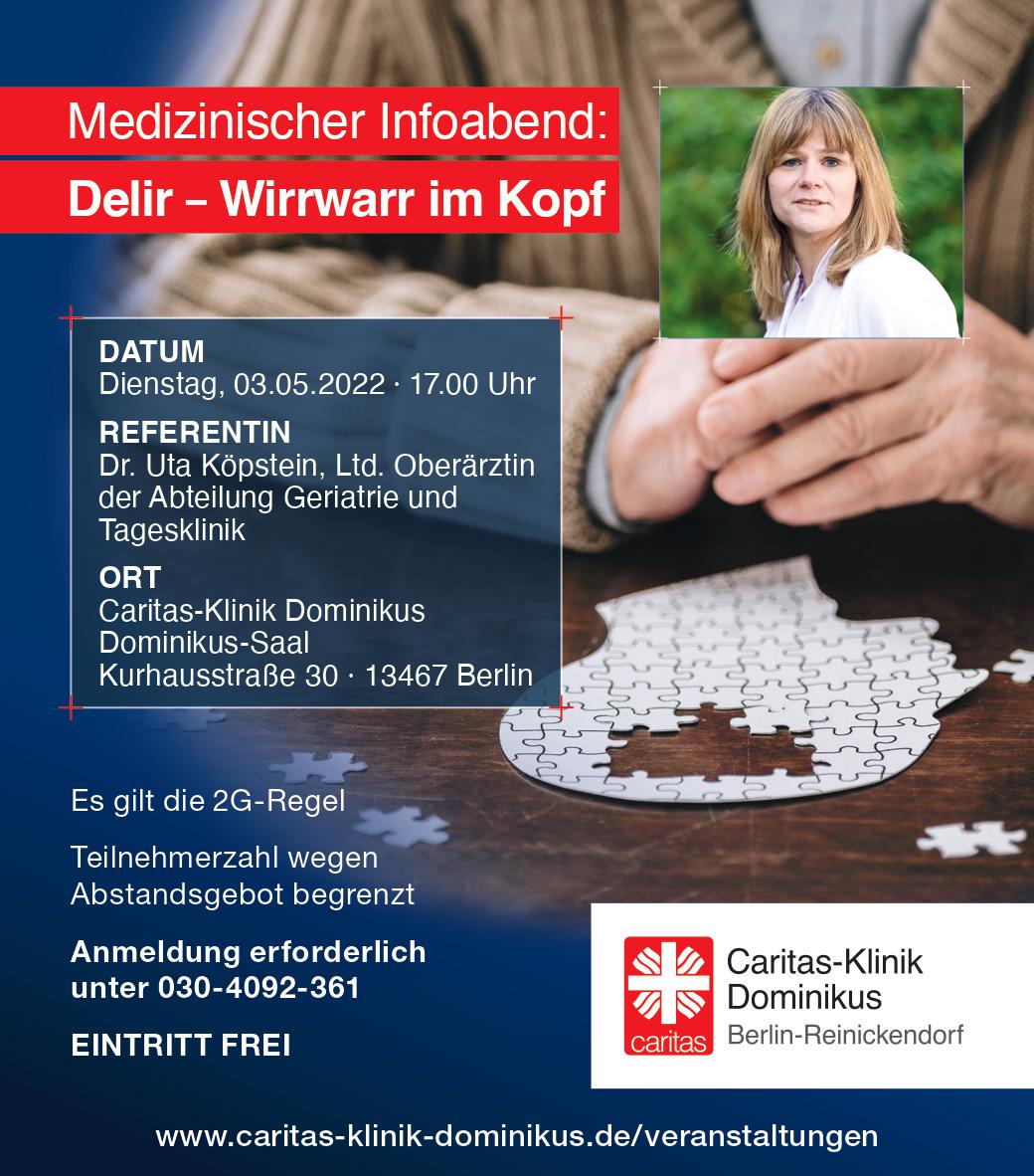 Medizinischer Infoabend zum Thema Delir